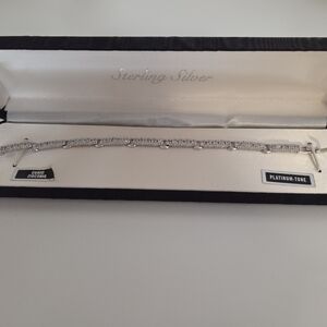 Sterling Silver And Cubic Zirconia Bracelet